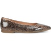 Caramel Snake Print Patent