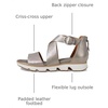 image:imageSofft Womens Mackenna  Casual SandalsSilver