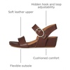 image:imageSofft Womens Vaya  Casual SandalsCocoa Brown