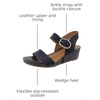 image:imageSofft Womens Vaya  Casual SandalsNavy