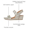 image:imageSofft Womens Vaya  Casual SandalsSilverStone