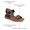 image:imageSofft womens BaliSandal  Casual SandalsBlackLeopard Tan OleosoLeopard Horse Hair
