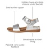 image:imageSofft womens BaliSandal  Casual SandalsSilver Leather